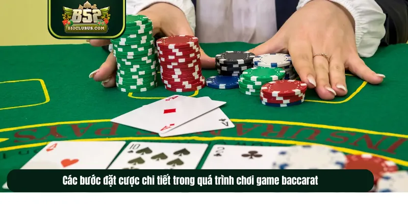 Các bước đặt cược chi tiết trong quá trình chơi game baccarat